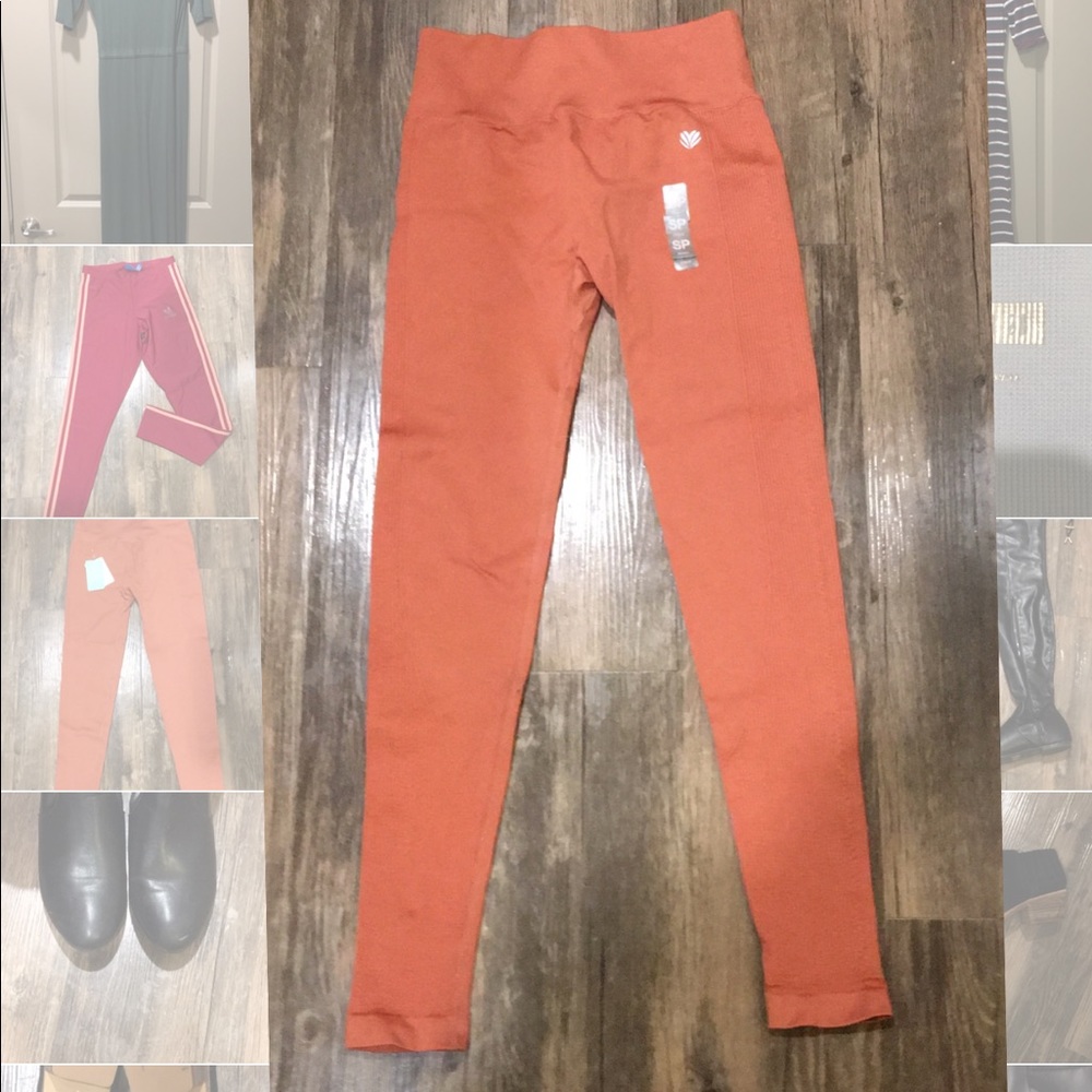 Rust Orange Workout Leggings
